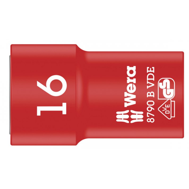 Wera compatible Zyklop-Steckschlüsseleinss.   16x46 | 8790 B VDE, isoliert, mit 3/8"-Antrieb