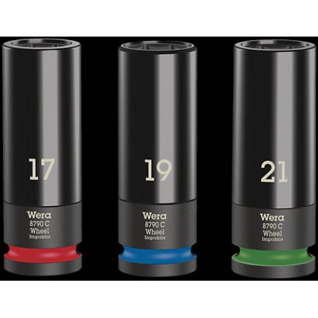 Wera compatible Wheel Impaktor C Set 1 | Steckschlüsseleinsatz-Satz, 1/2"-Antrieb