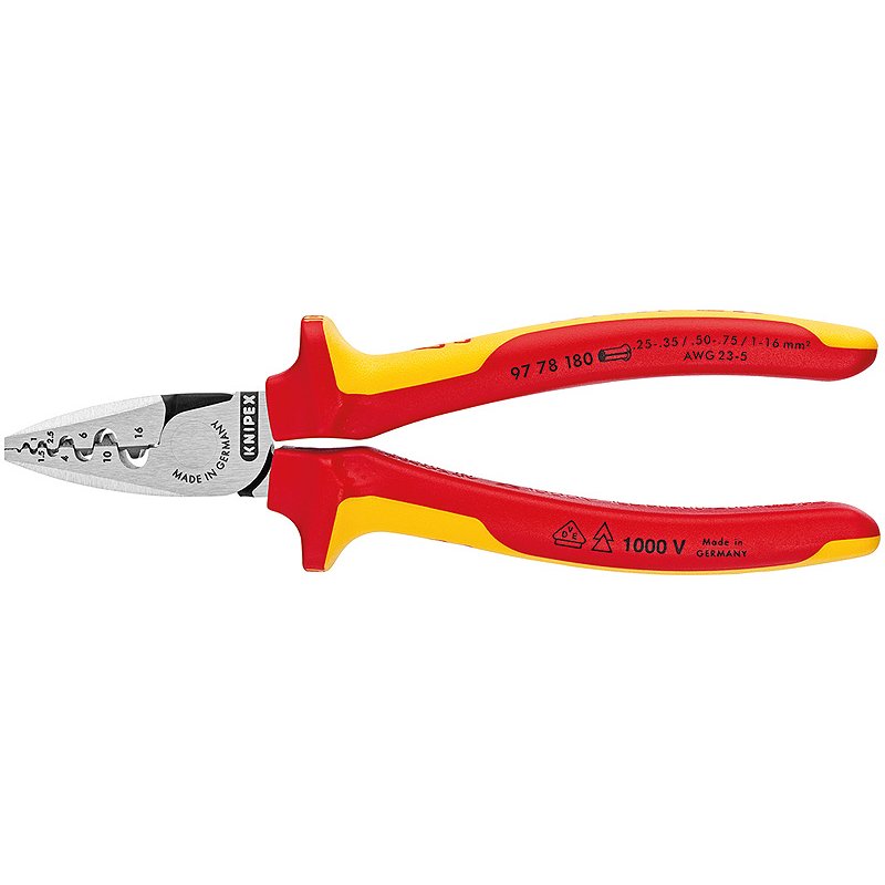 Knipex 97 78 180 Pince à sertir Outil combiné