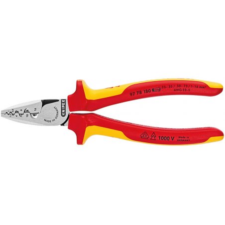 Knipex 97 78 180 Pince à sertir Outil combiné