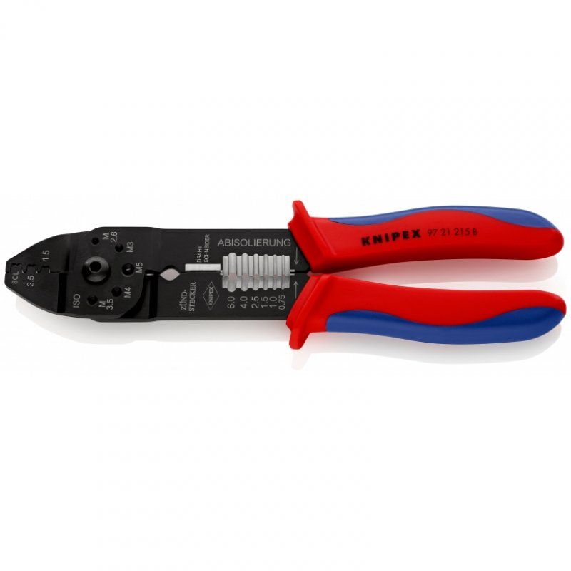Knipex 97 21 215 B Pince à sertir Noir, Bleu, Rouge