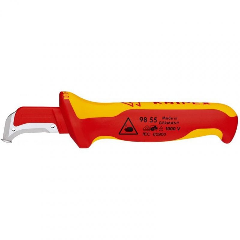 Knipex 98 55 SB utility knife Red, Yellow Fixed blade knife