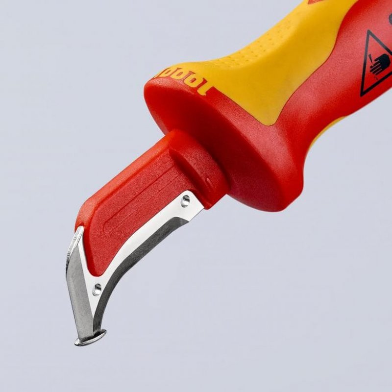Knipex 98 55 SB utility knife Red, Yellow Fixed blade knife
