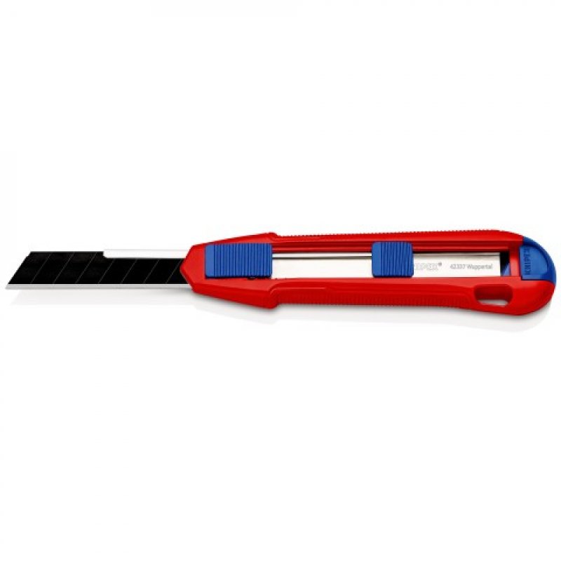 Knipex CutiX Noir, Bleu, Rouge Couteau à lame universelle