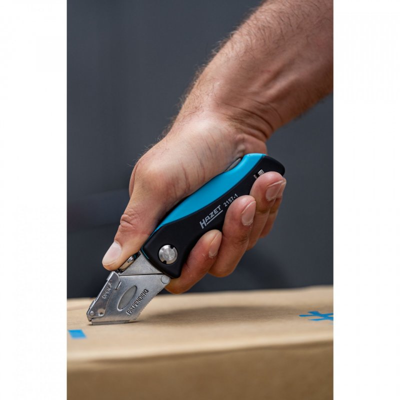 HAZET 2157-1 couteau de poche Noir, Bleu