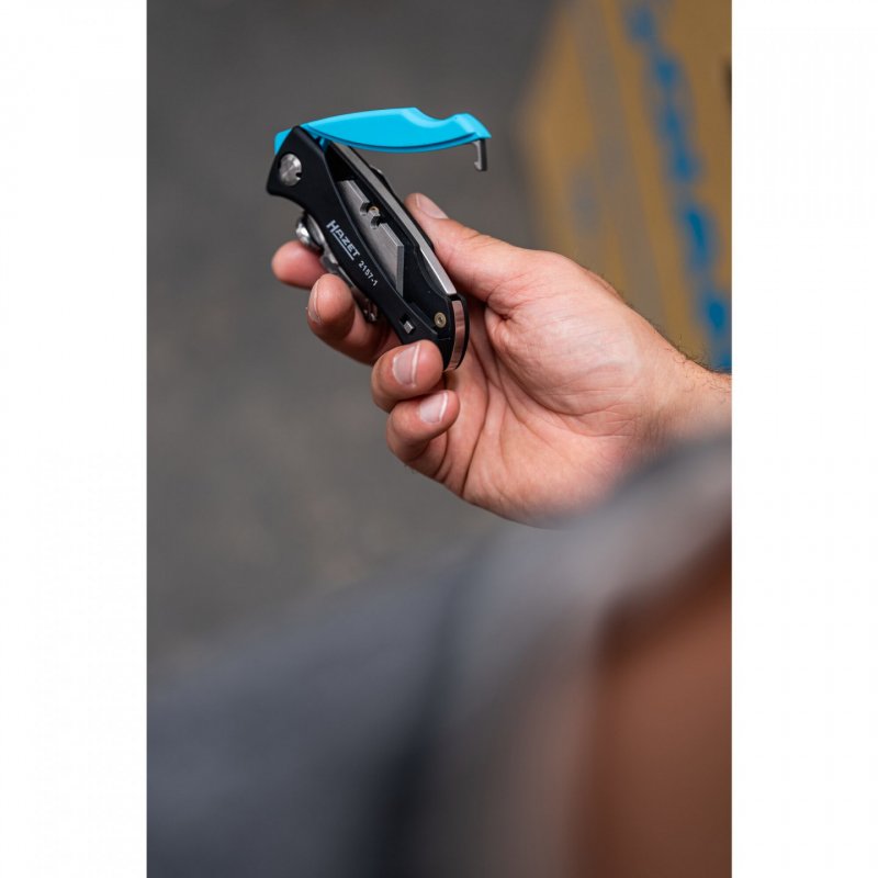 HAZET 2157-1 couteau de poche Noir, Bleu