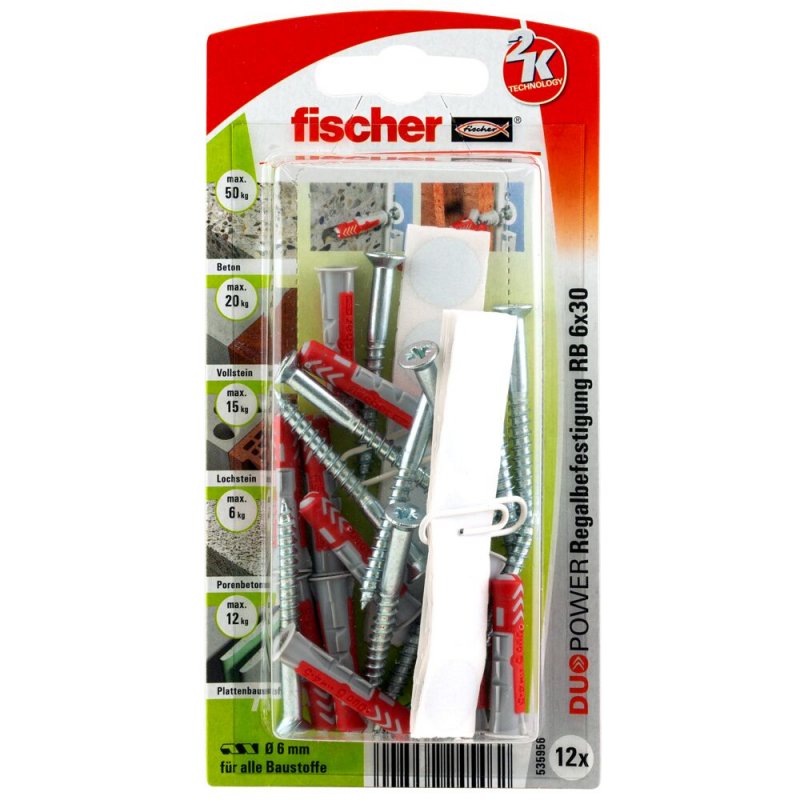 Fischer compatible DUOPOWER 6x30 RB K 12 | 535956