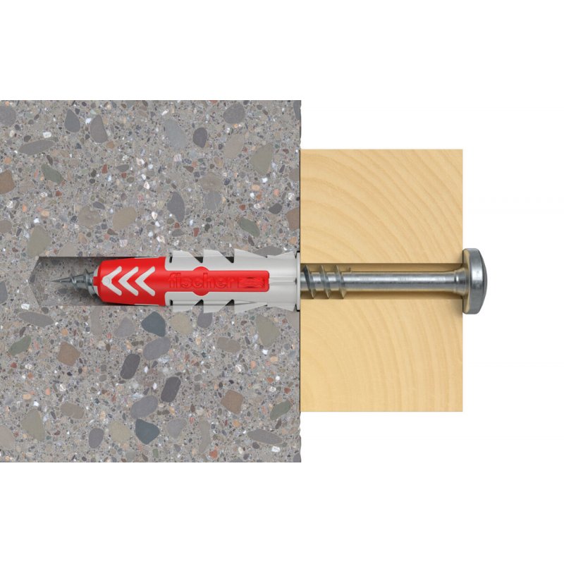 Fischer DuoPower 12 pièce(s) Kit de fiches murales et vis 30 mm
