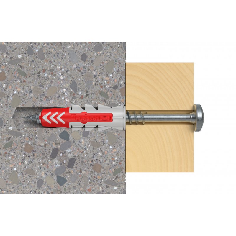 Fischer DuoPower 2 pièce(s) Kit de fiches murales et vis 60 mm