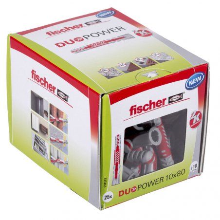 Fischer DUOPOWER 10 x 80 25 pièce(s) 80 mm
