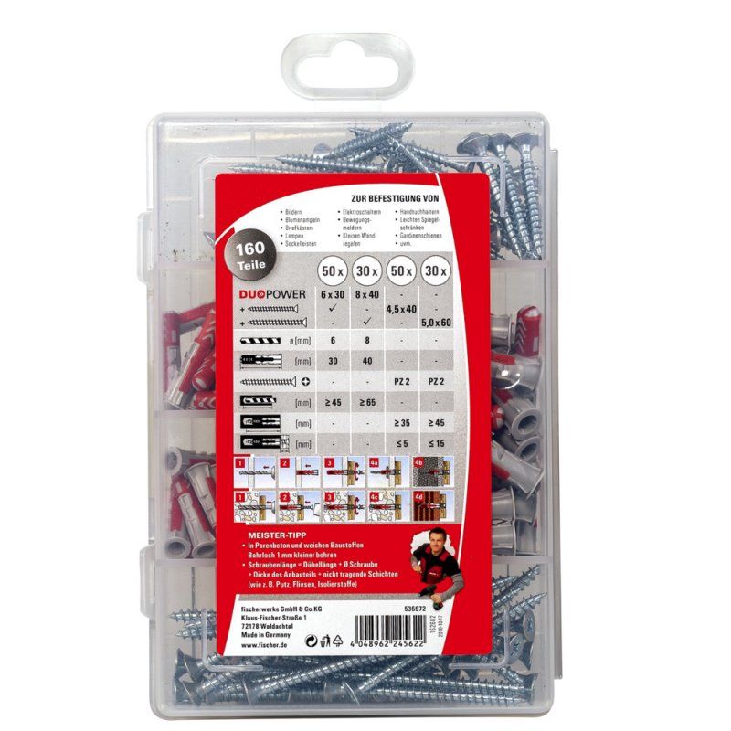 Fisc Meister-Box DUOPOWER+Schrauben(160)
