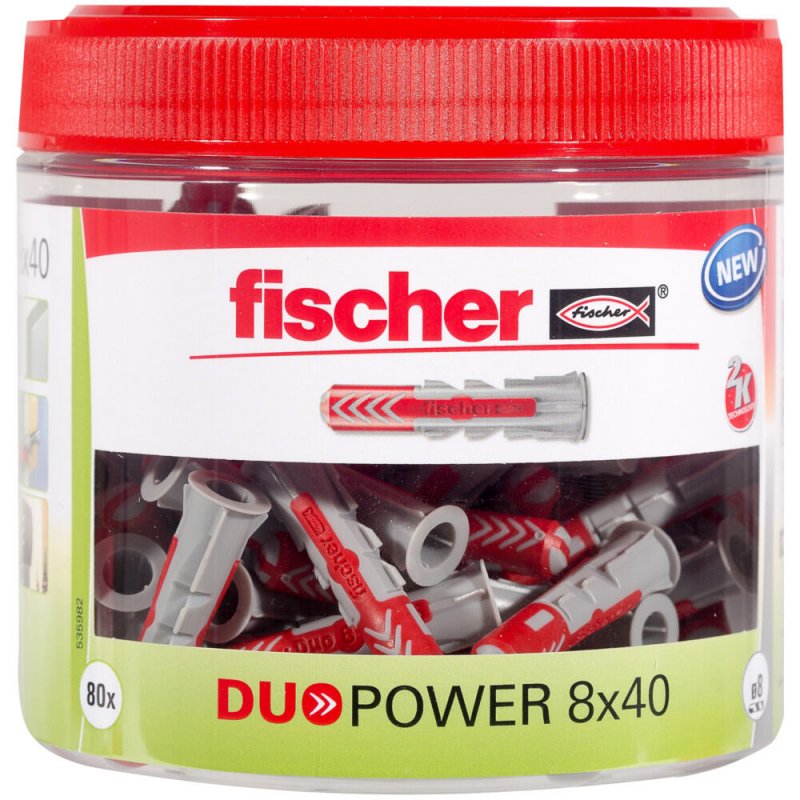 Fischer compatible DUOPOWER 8x40 Dose (80)