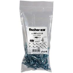Fischer 48041 screw anchor / wall plug 20 pc(s) Screw & wall plug kit 37 mm