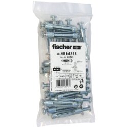 Fischer 48043 screw anchor / wall plug 20 pc(s) Screw & wall plug kit 52 mm
