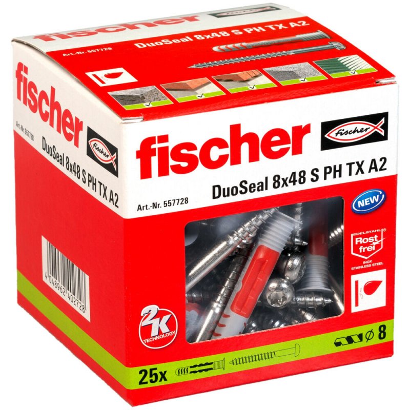 Fischer compatible DuoSeal 8x48 S A2 (25)