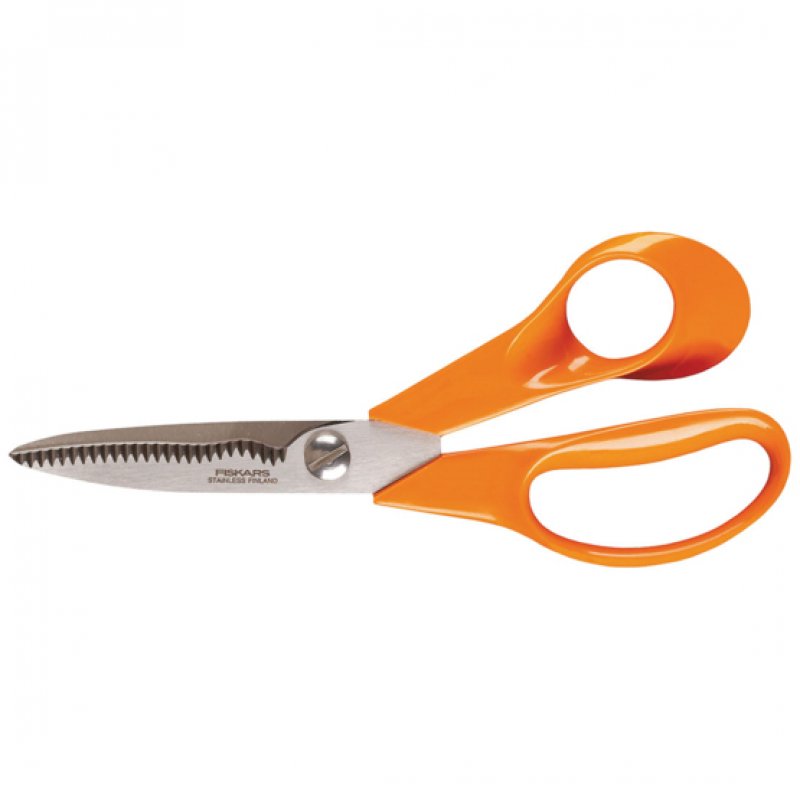 Fiskars 1000555 Découpe droite Orange, Acier inoxydable