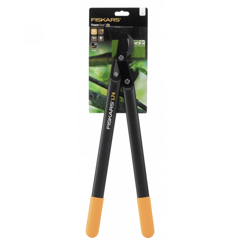 Fiskars Coupe-branches PowerGear™ (M) L74 à crémaillère et à crochet