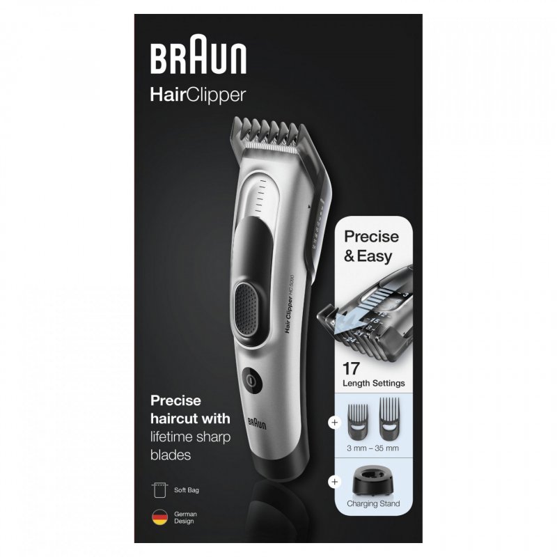 Braun HC5090 Black, Silver 17 Nickel-Metal Hydride (NiMH)
