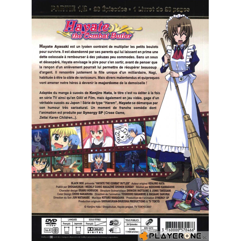 HAYATE The Combat Butler - Saison 1 Part 1 Edit. Gold (5 DVD + Livret)