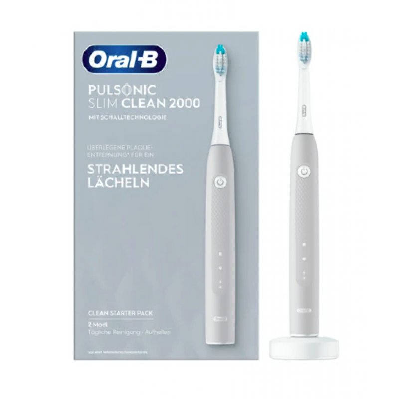 Oral-B Pulsonic Slim Clean 2000 Adulte Brosse à dents à ultrasons Gris