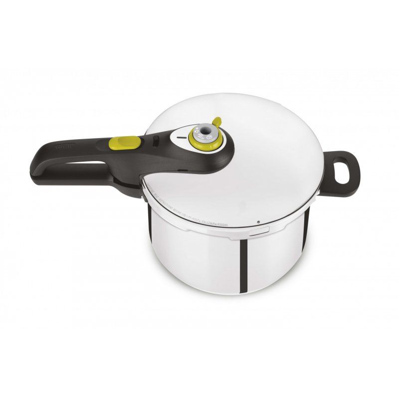 Tefal P2530738 stovetop pressure cooker 6 L Black, Stainless steel