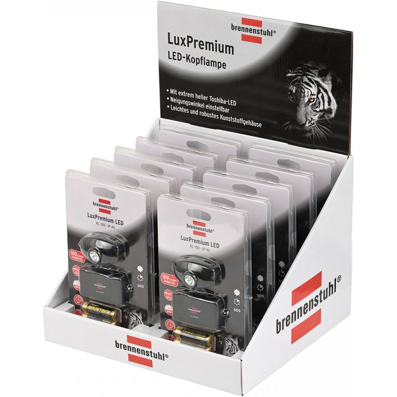 Bren LuxPremium LEDKopflampe KL 200F | IP44 CREELED 200lm 3x AA