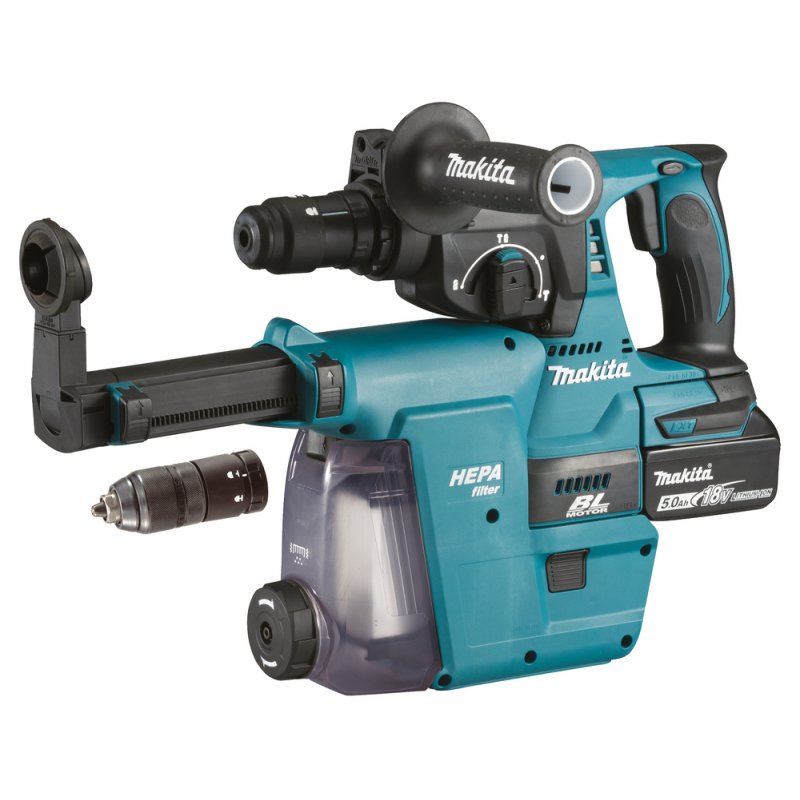 Makita DHR243RTJW rotary hammer 950 RPM SDS Plus