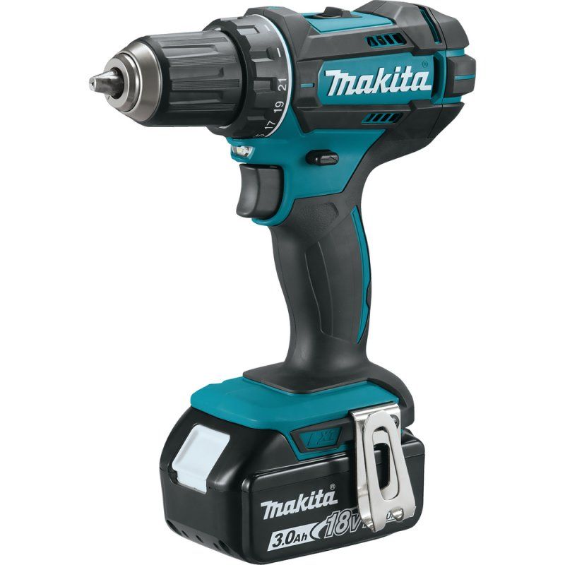 Makita DDF482RFJ 1900 tr/min Sans clé Noir, Bleu