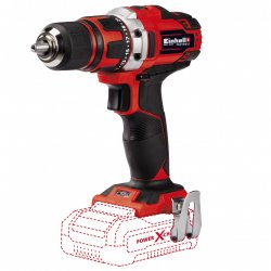 Einhell TE-CD 18/40 Li-Solo 1500 tr/min Sans clé 1,1 kg Noir, Rouge