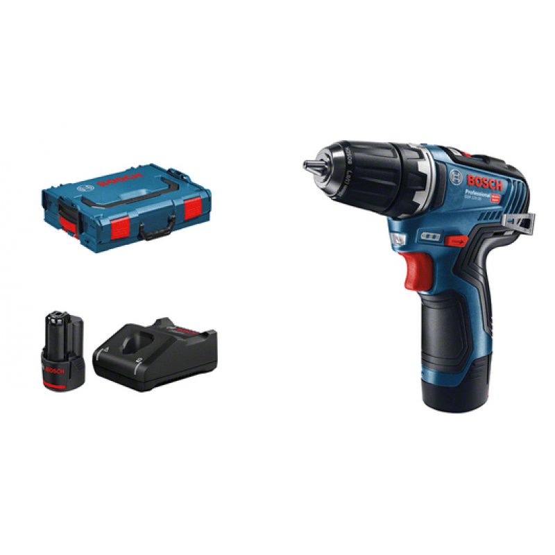 BOSCH GSR 12V-35 2x3AH UNI Akku-Bohr (L) | 06019H8002
