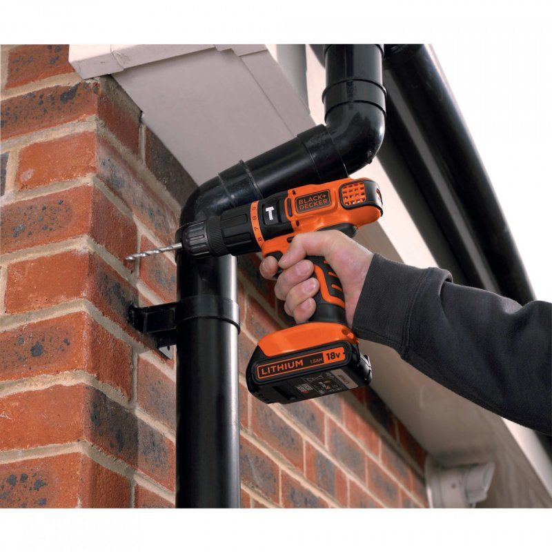 Black & Decker BDCH188N-XJ drill 1350 RPM Black, Orange