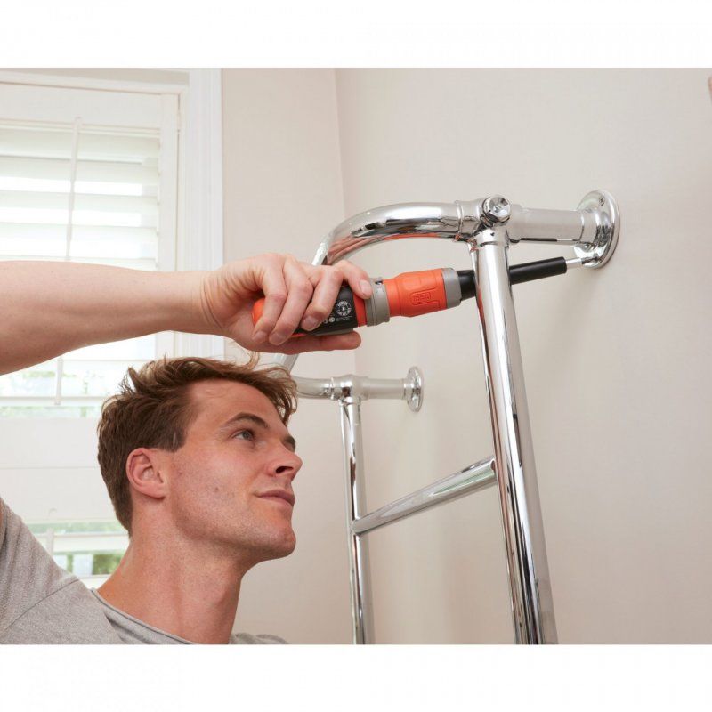 Black & Decker BCF603C-QW visseuse électrique et visseuse à percussion 180 tr/min Noir, Orange