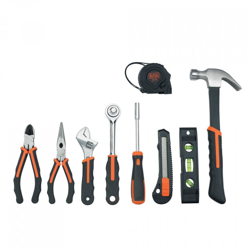 Black & Decker BDCDD12-QW perceuse Sans clé Noir, Orange
