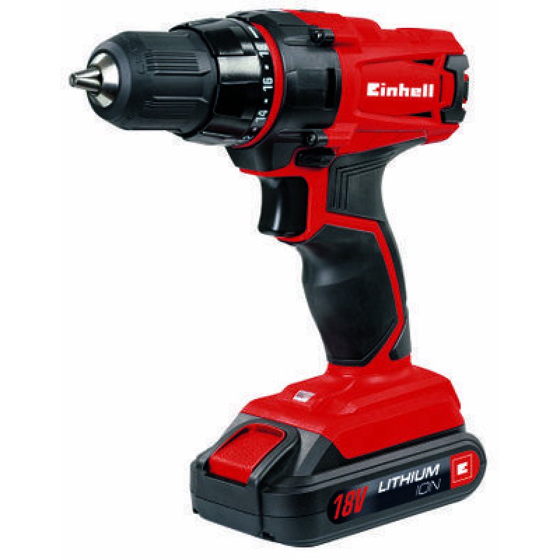 Einhell TC-CD 18-2 Li 1250 tr/min Sans clé 1,36 kg Rouge