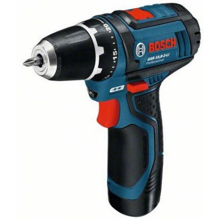 Bosch GSR 10,8-2-LI Professional Keyless Black, Blue, Red