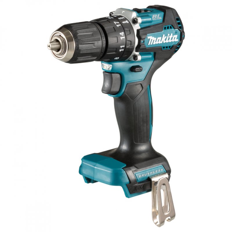 Makita DHP487Z drill 1700 RPM Keyless 1.4 kg Black, Blue