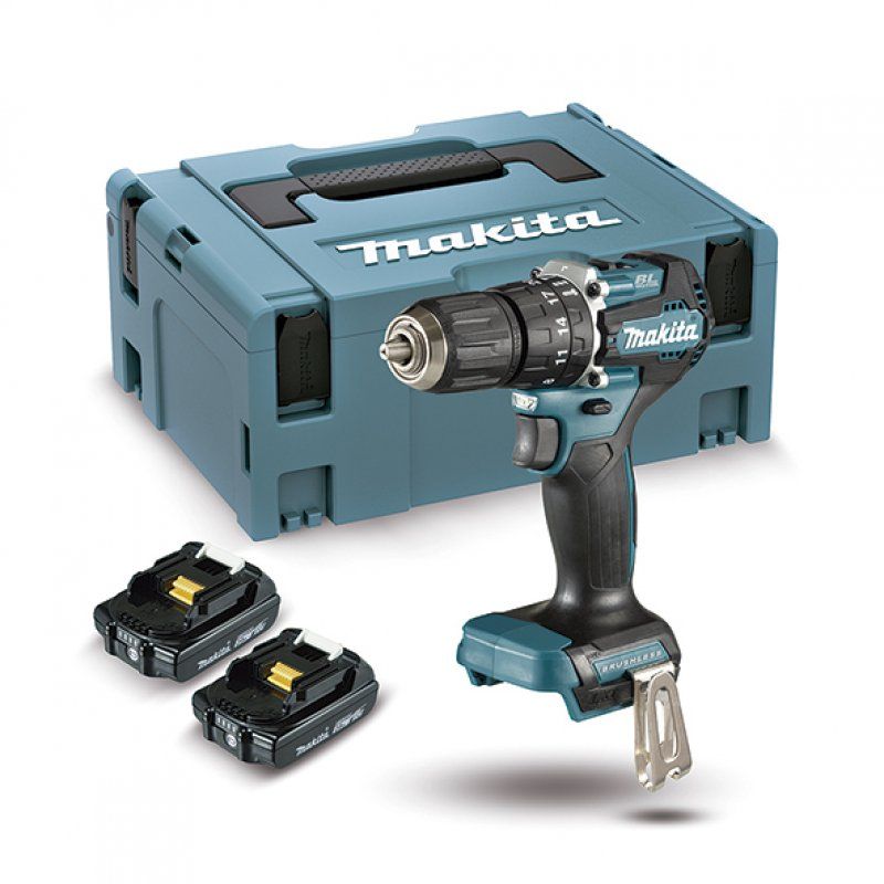 Makita DHP487RAJ perceuse 25500 tr/min Sans clé Noir, Turquoise