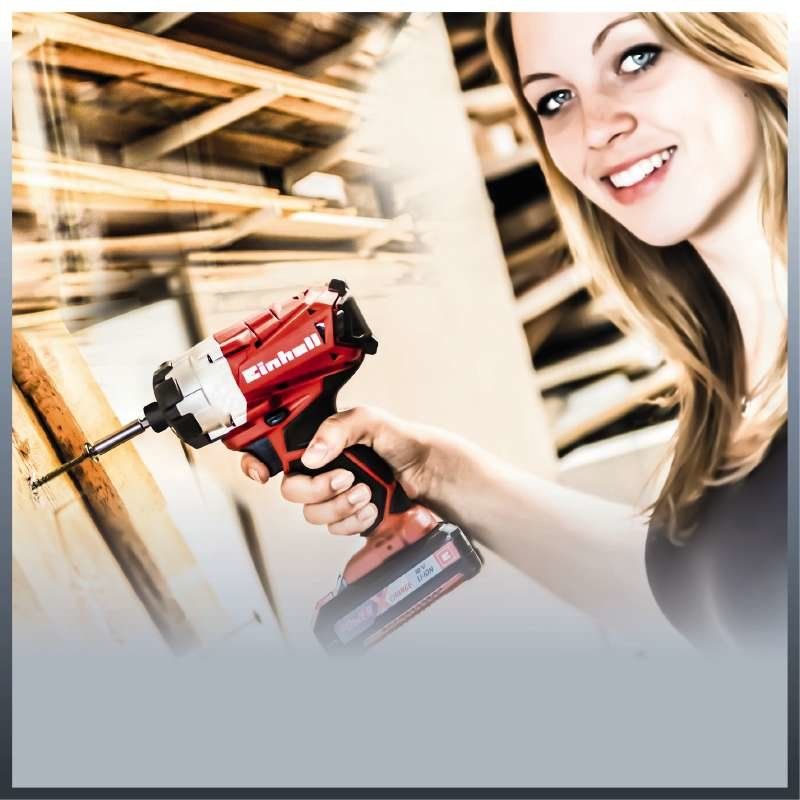 Einhell TE-CI 18 Li 1/4" 2900 RPM 180 N⋅m Black, Red
