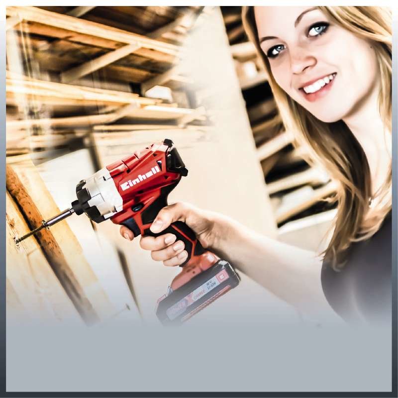 Einhell TE-CI 18 Li 1/4" 2900 tr/min 180 N·m Noir, Rouge