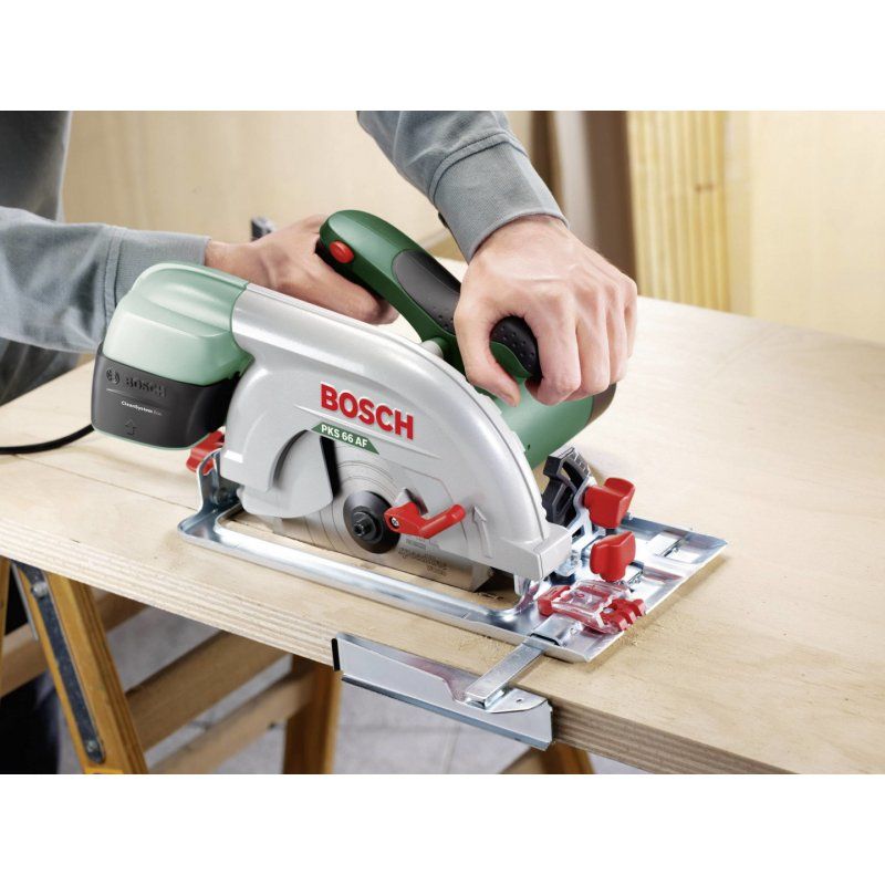 Bosch PKS 66 AF 19 cm Vert, Rouge, Argent 5000 tr/min 1600 W