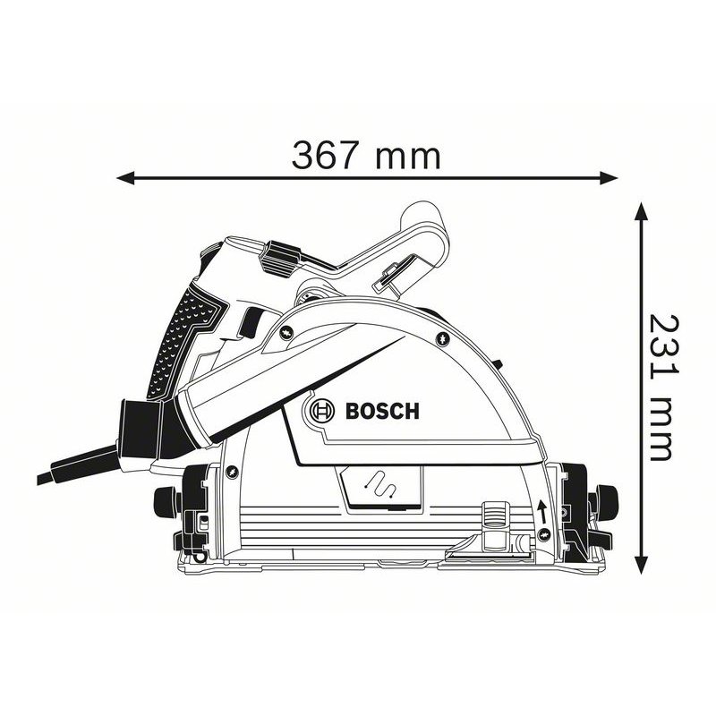 Bosch 0 601 675 000 portable circular saw 16.5 cm 6250 RPM 1400 W