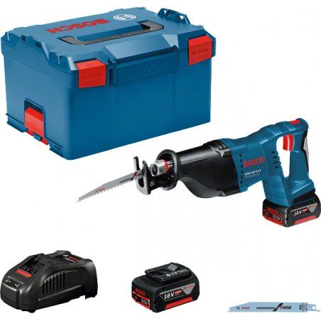 Bosch GSA 18V-LI Professional Noir, Bleu