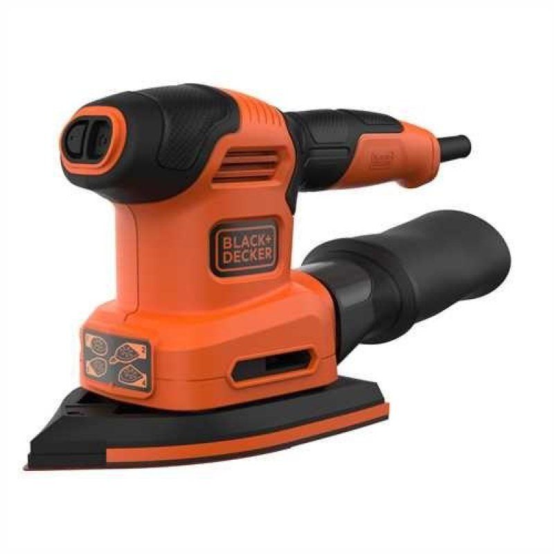 Black & Decker BEW200K Multi sander 12000 RPM Black, Orange