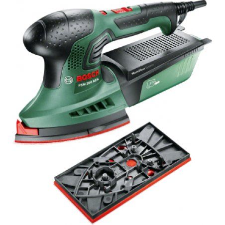 Bosch PSM 200 AES Multi sander 26000 OPM Black, Green, Red