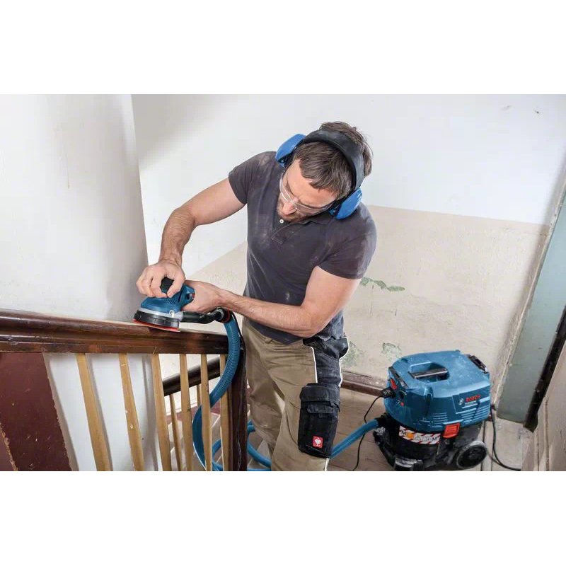 Bosch GET 55-125 Professional Ponceuse orbitale aléatoire 7800 tr/min 15600 OPM Noir, Bleu 550 W