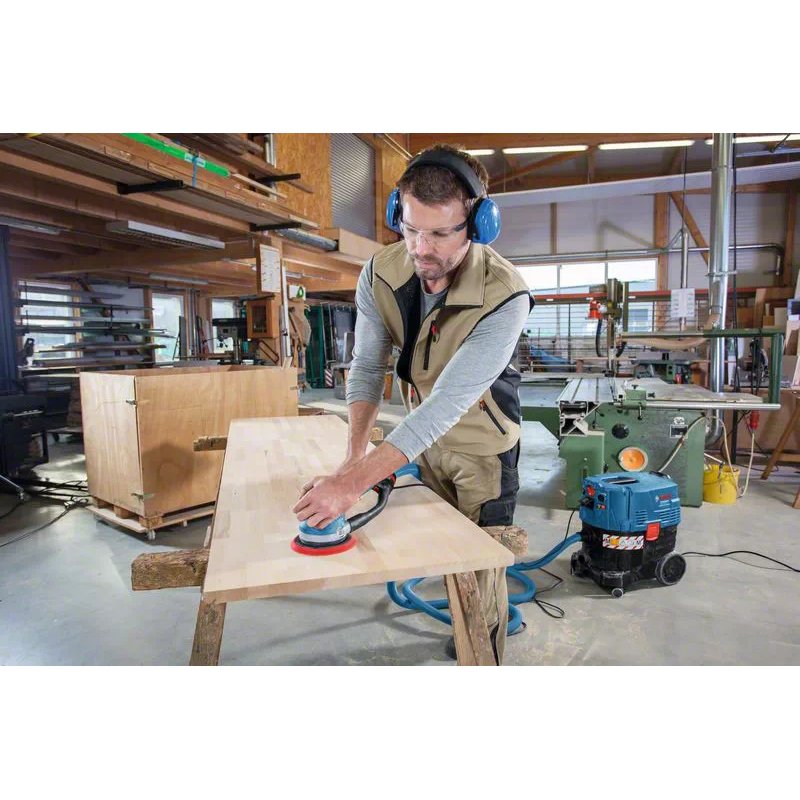 Bosch GET 75-150 Professional Ponceuse orbitale aléatoire 7300 tr/min 14600 OPM Noir, Bleu 750 W