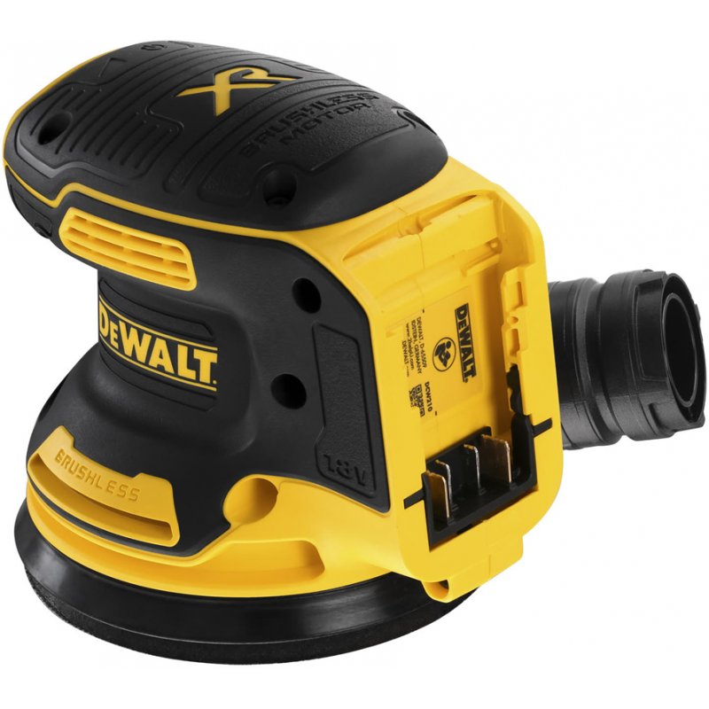 DeWALT DCW210NT-XJ ponceuse portative Ponceuse orbitale aléatoire 12000 tr/min Noir, Jaune