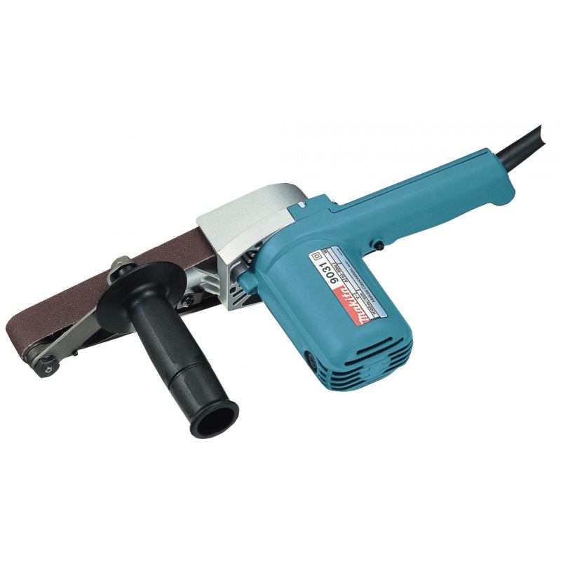 Makita 9031 ponceuse portative Ponceuse à bande Noir, Bleu, Argent