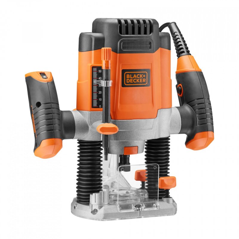 Black & Decker KW1200E-QS router/trimmer Black, Orange 28000 RPM 1200 W