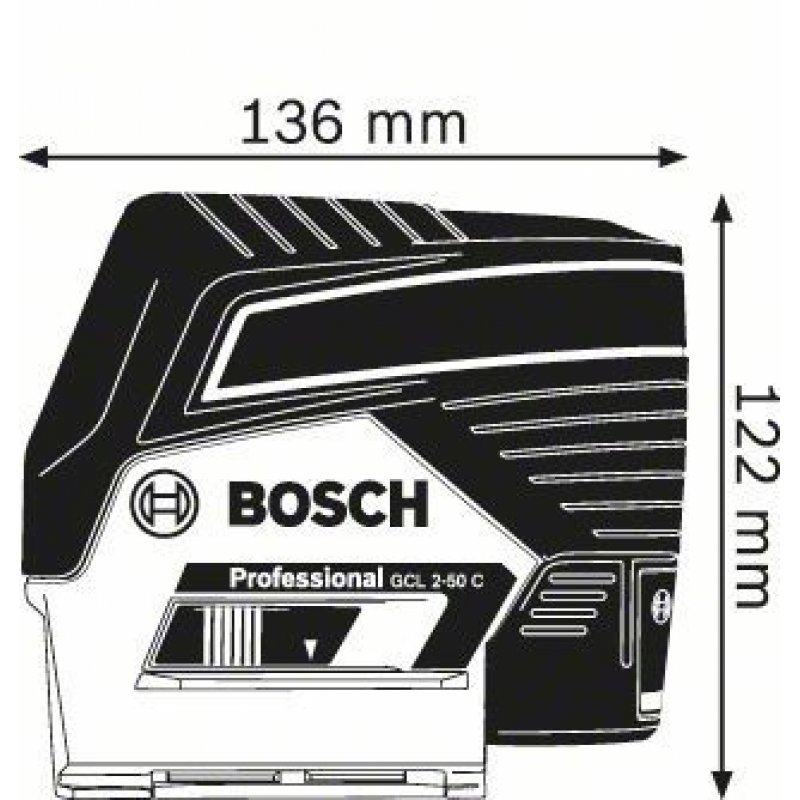 BOSCH Linienlaser GCL 2-50 C +RM2  (LBR) | 0601066G00